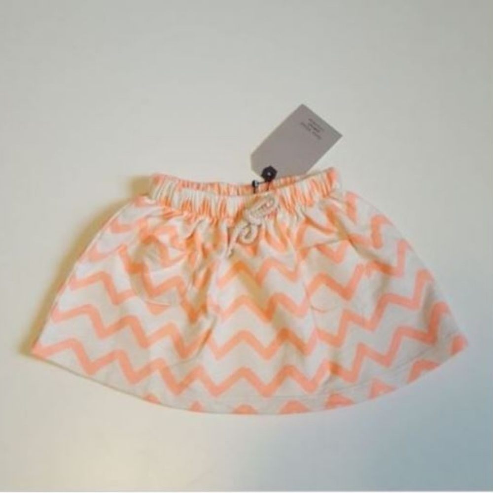 Zara Skirt Size 3-4 Years Cream And Orange - Picture 3 of 6